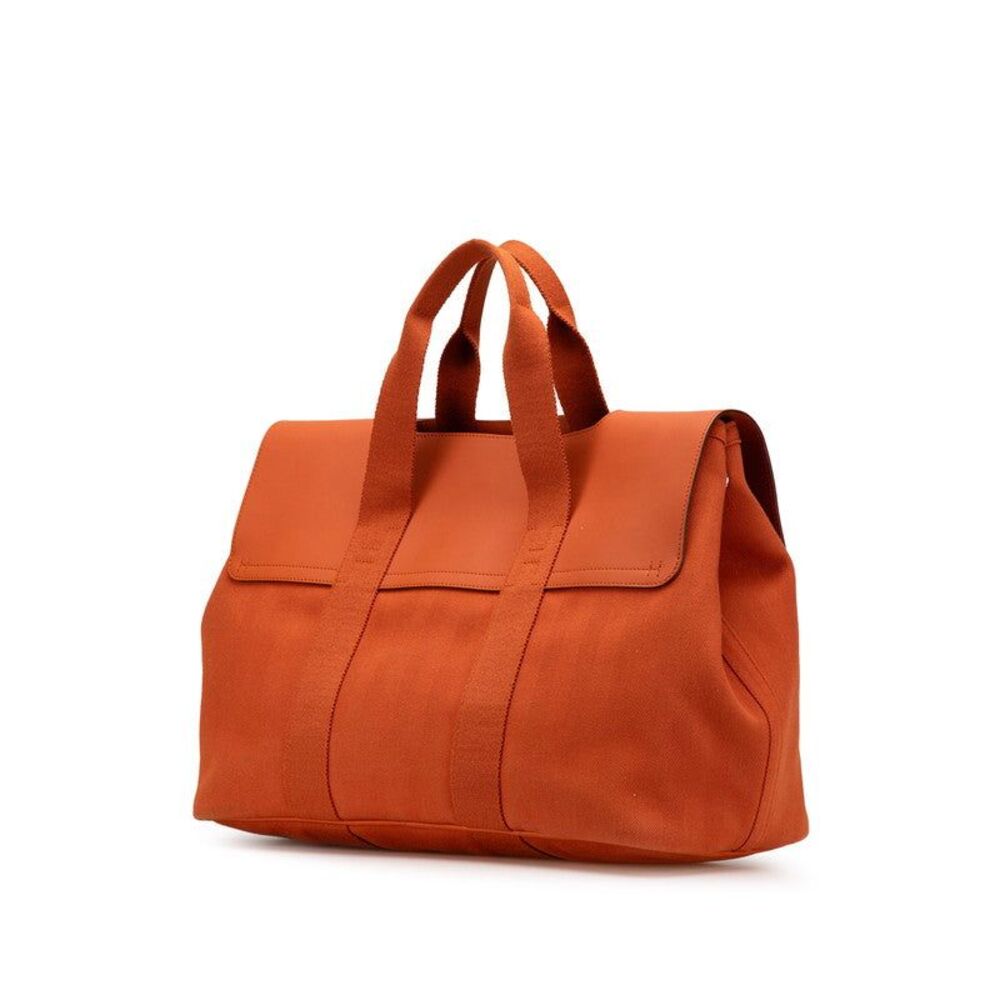 Hermes Toile Chevron Valparaiso MM Handbag Orange - Picture 2 of 6
